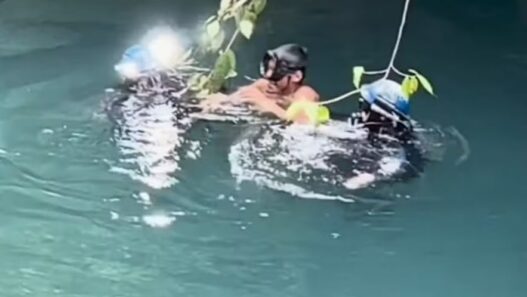 Rescate milagroso de un pescador tras 15 días en una cueva inundada