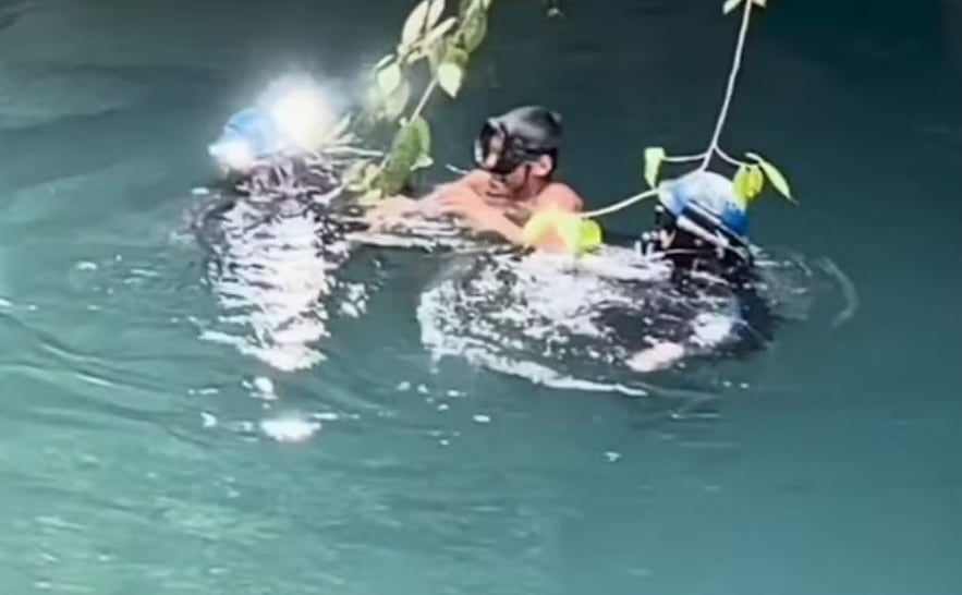 Rescate milagroso de un pescador tras 15 días en una cueva inundada