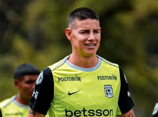 James Rodríguez hará su debut con Atlético Nacional frente a Inter de Bogotá
