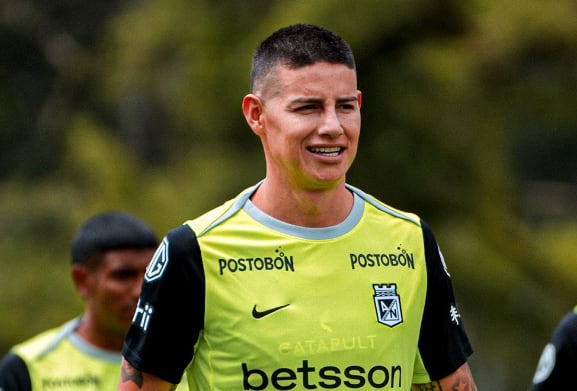 James Rodríguez hará su debut con Atlético Nacional frente a Inter de Bogotá