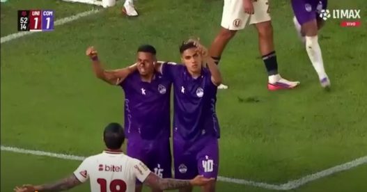 Gol de Flavio Alcedo para el 2-1 de Comerciantes Unidos vs Universitario en el Torneo Clausura 2026