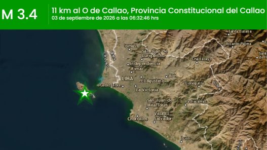 Temblor en Perú: Reporte de sismos en Callao e Ica, 3 de septiembre de 2026