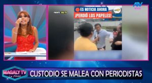 Magaly Medina critica la reacción de Óscar Custodio ante la prensa