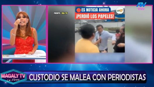 Magaly Medina critica la reacción de Óscar Custodio ante la prensa