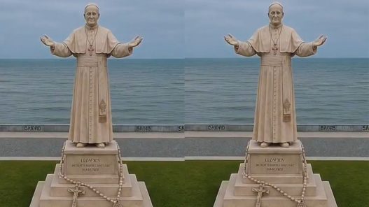 El Callao prepara una estatua de 14 metros en honor al papa León XIV
