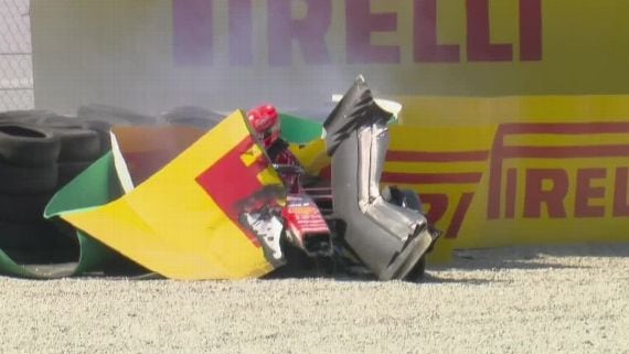 Estado de salud de Charles Leclerc tras el accidente en el GP de Italia
