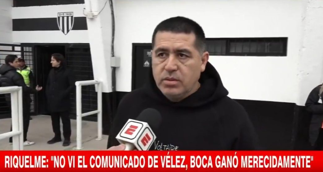 Juan Román Riquelme se pronuncia sobre el reclamo de Vélez por alineación indebida