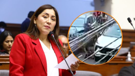Choque entre Kelly Portalatino y un ciclista deja herido en Lima