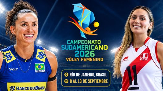 Perú se enfrenta a Brasil en el Campeonato Sudamericano de Vóley 2026