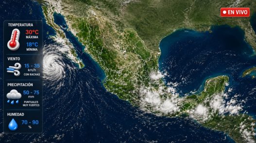 Lluvias intensas por el huracán Marie en México este 4 de septiembre