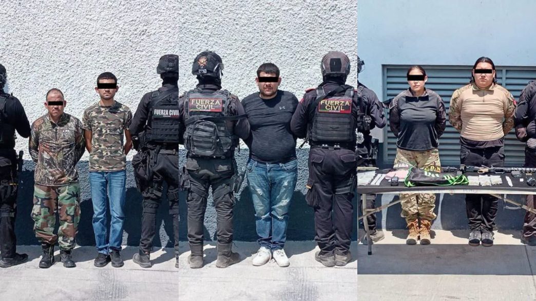 Seis presuntos integrantes del 'Cártel del Noreste' detenidos en Nuevo León con armas y drogas
