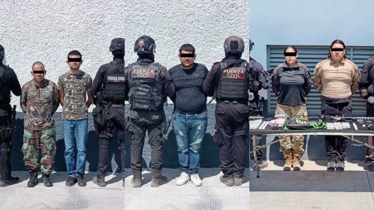 Seis presuntos integrantes del 'Cártel del Noreste' detenidos en Nuevo León con armas y drogas