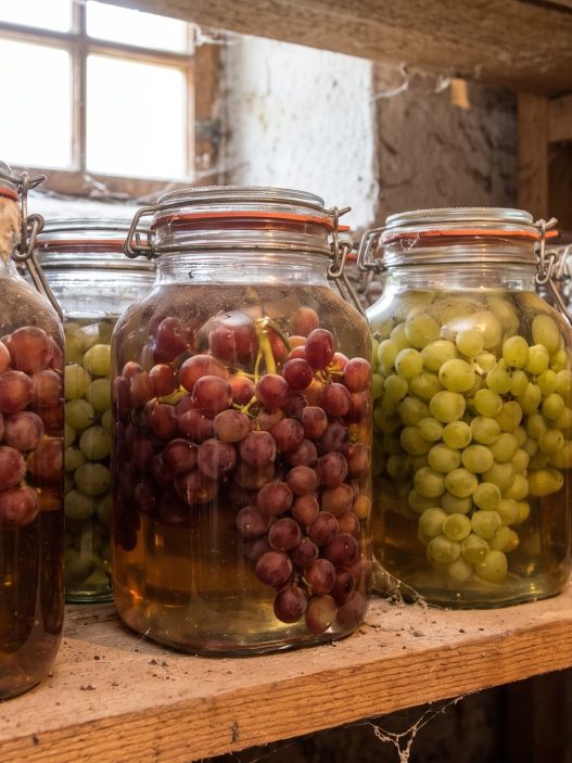 Conservación de uvas en frascos para invierno sin congelación ni aditivos