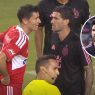 El momento en que Lionel Messi eligió alejarse del conflicto entre De Paul y Lewandowski