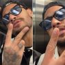 Neymar muestra un gesto que sugiere apoyo a Flávio Bolsonaro en las elecciones presidenciales de Brasil
