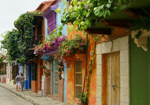 Colourful colonial houses in Cartagena, illustrating Colombia public holidays 2027