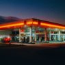 Shell fuel station at sunset, part of the network Raízen sold to Mercuria in Argentina