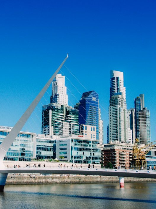 Puerto Madero in Buenos Aires, where the Argentina plug type is Type I